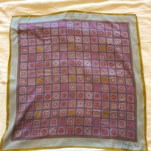Vintage Oscar De La Renta Silk Scarf